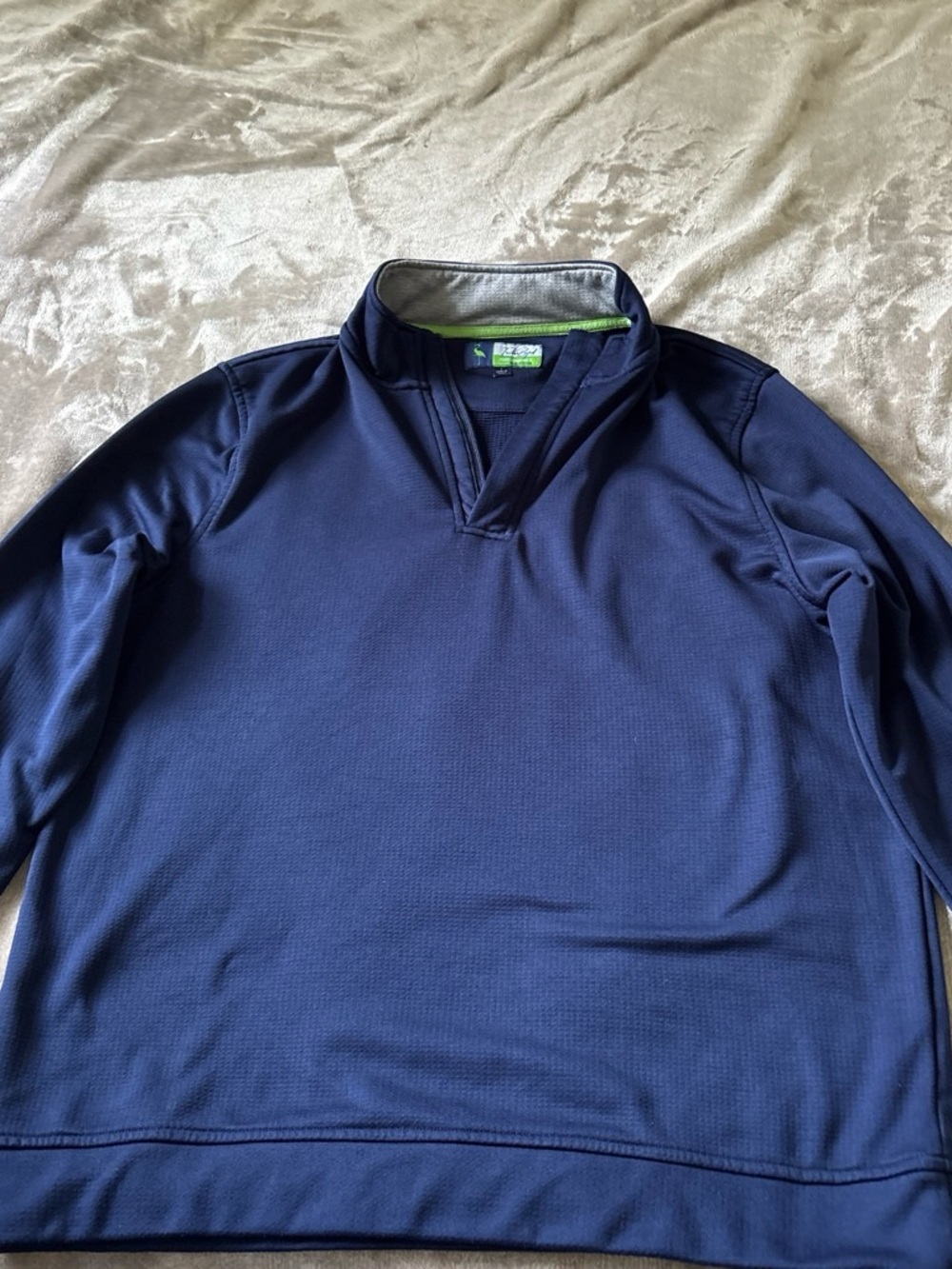 Tailorbyrd Navy and Gray Quarter-Zip Pullover